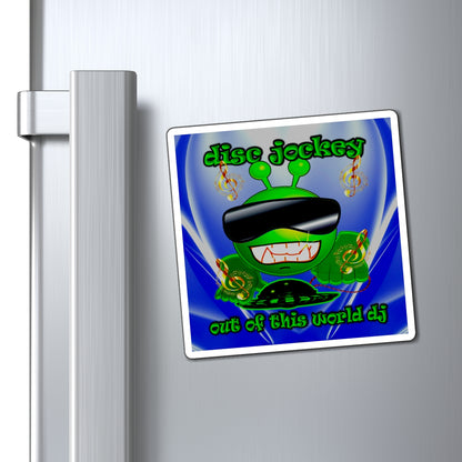 disc jockey - Magnets - (blue-white wave)