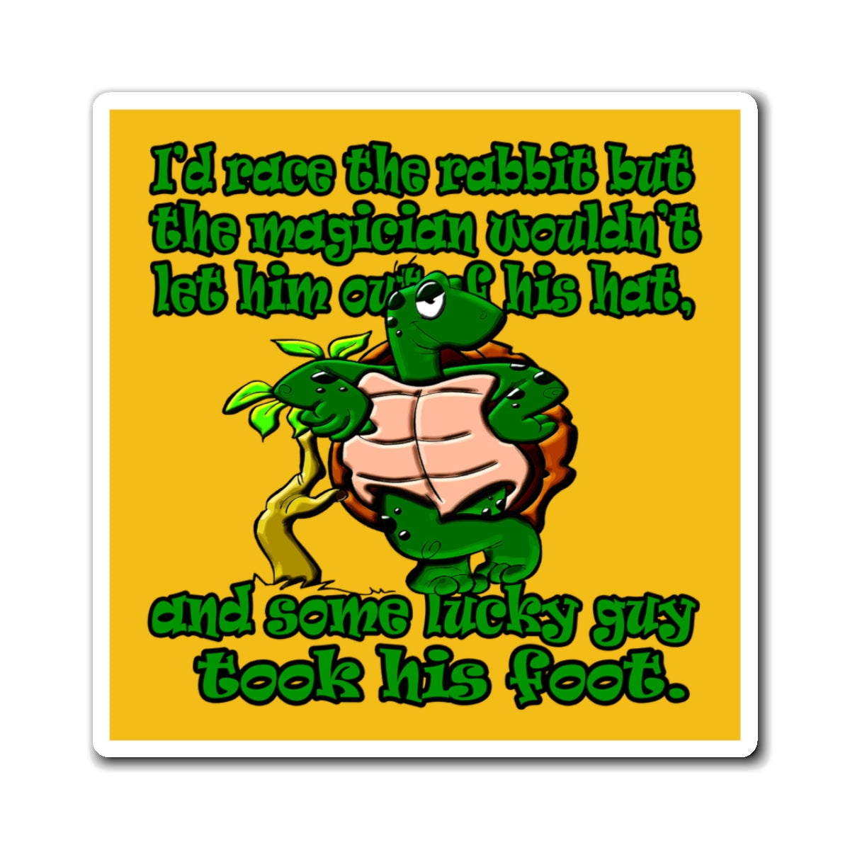 turtle race - Magnets - (yellow)