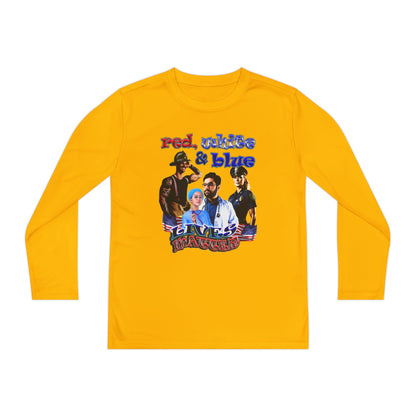 rw&b lives matter - Youth Long Sleeve Competitor Tee