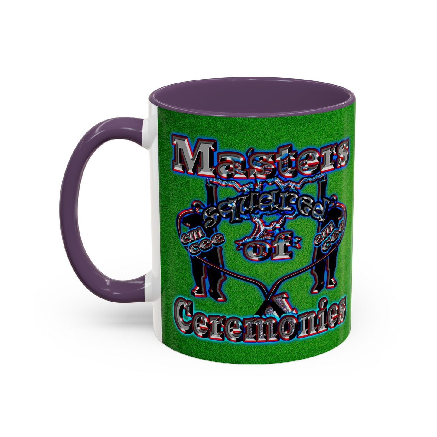 em cee squared - Accent Mug (green turf)
