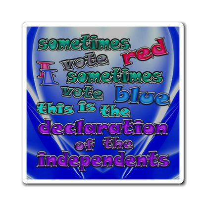 declaration of the independents - Magnets - (blue-white wave)