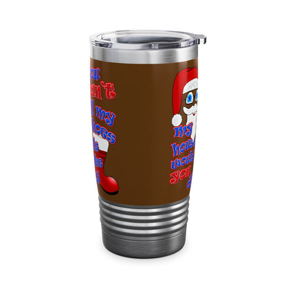 santa's shoes - Ringneck Tumbler, 20oz (brown)