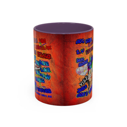 drop the beat - Accent Mug (burnt orange)