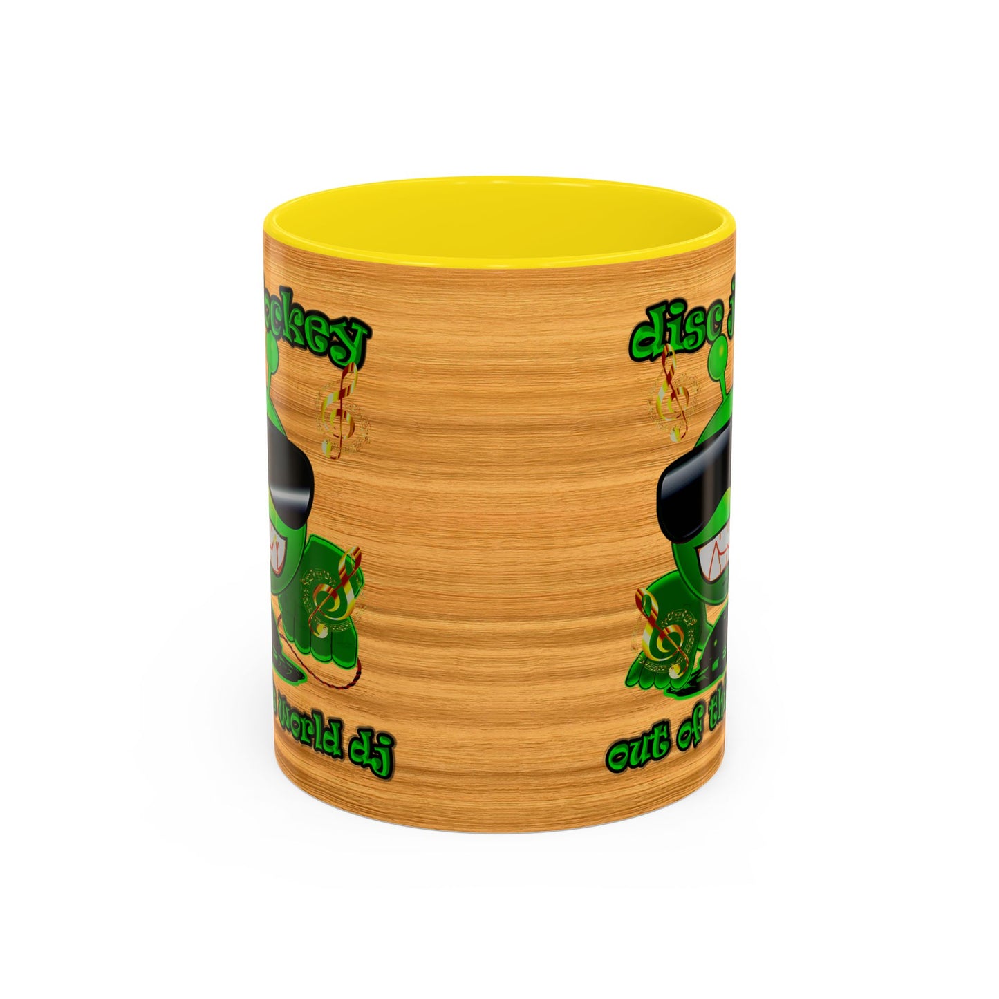 disc jockey - Accent Mug (butterscotch wood finish)