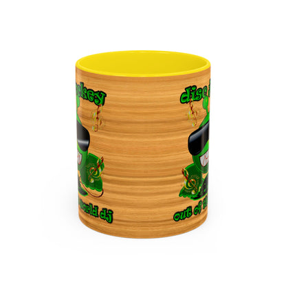 disc jockey - Accent Mug (butterscotch wood finish)