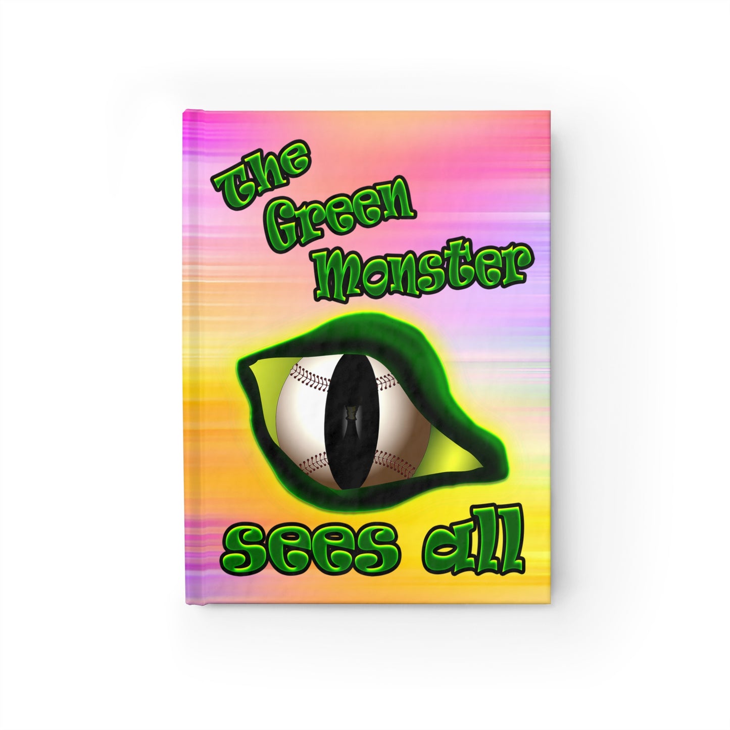 green monster - journal-lined (color blur)