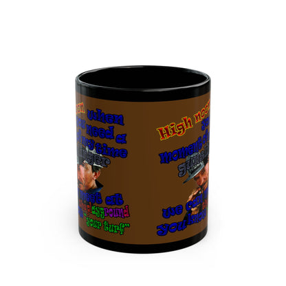 high noon - Black Mug (brown)