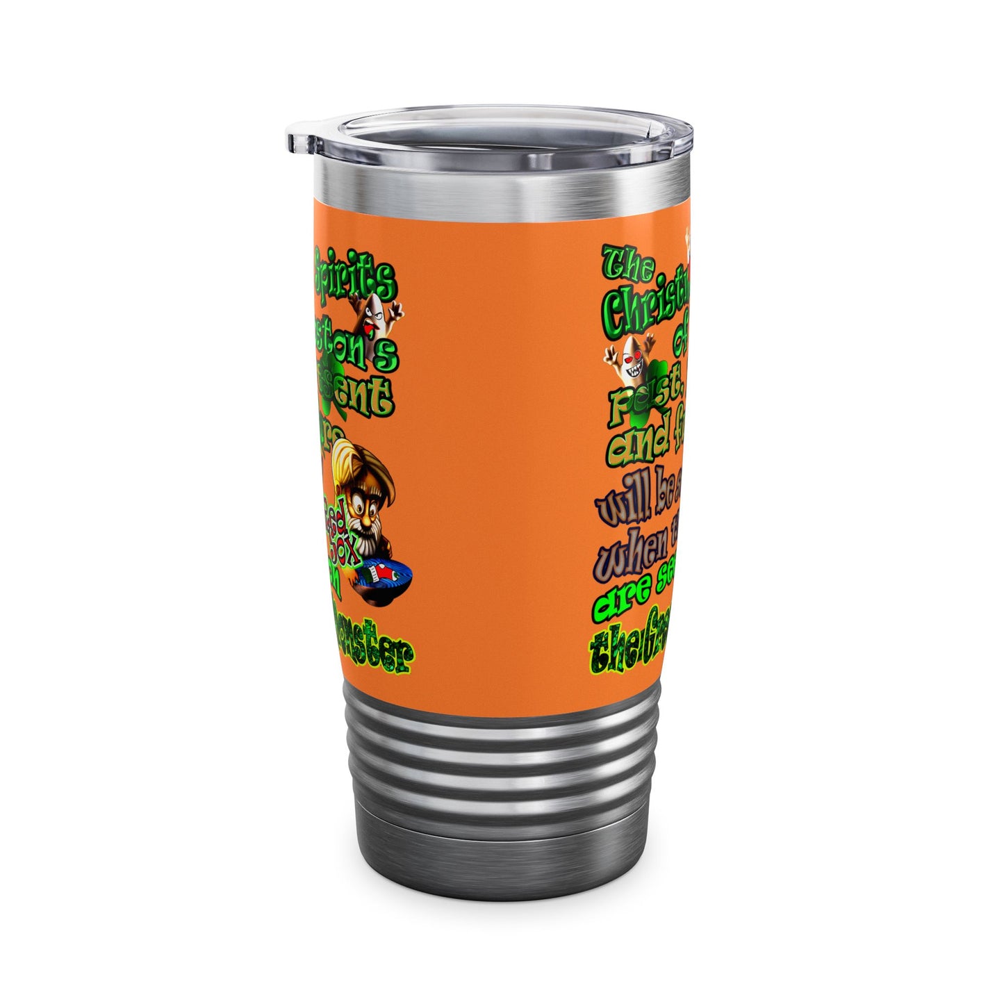 christmas spirits of boston - Ringneck Tumbler, 20oz (crusta)
