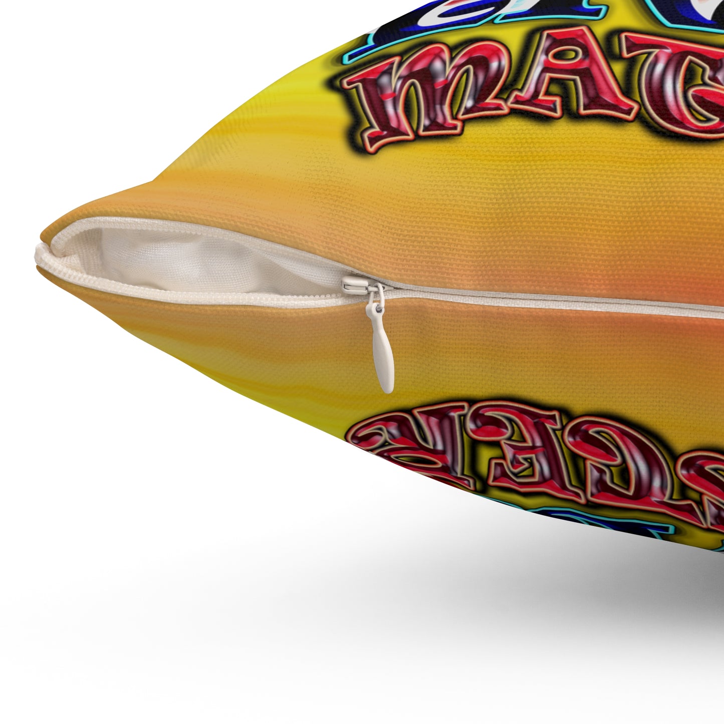 rw&b lives matter - Spun Polyester Square Pillow - (color blur)
