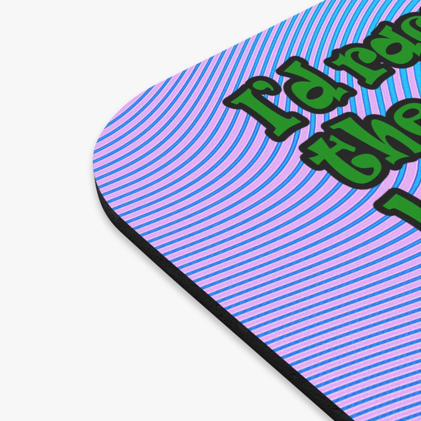 turtle race - Mouse Pad (Rectangle) (light blue-purple wave)
