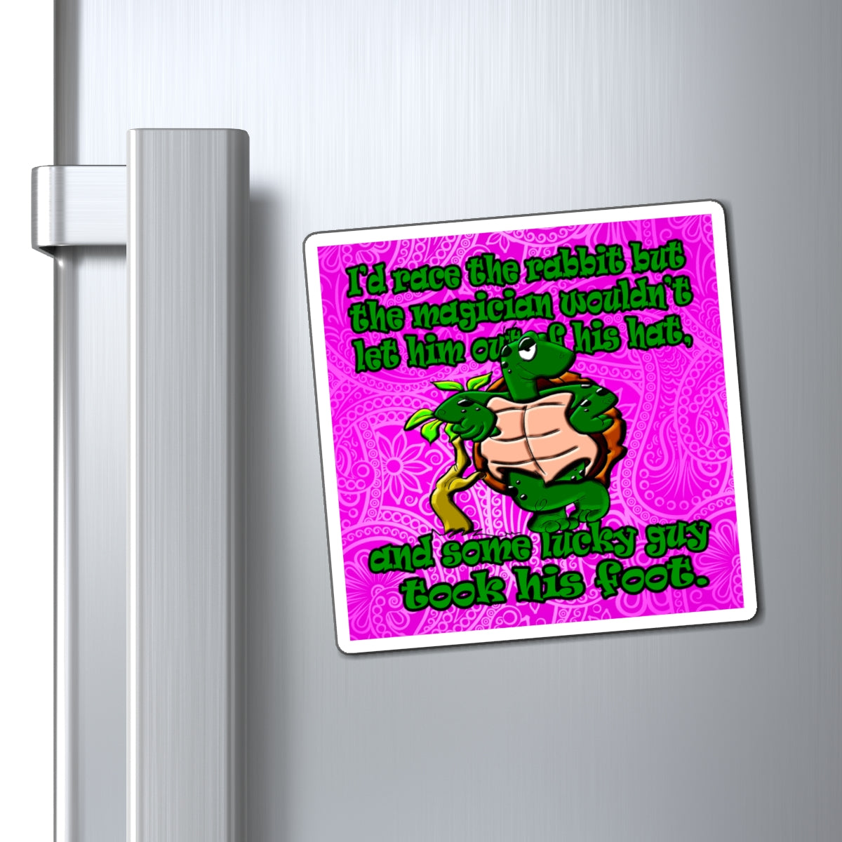 turtle race - Magnets - (pink swirl)