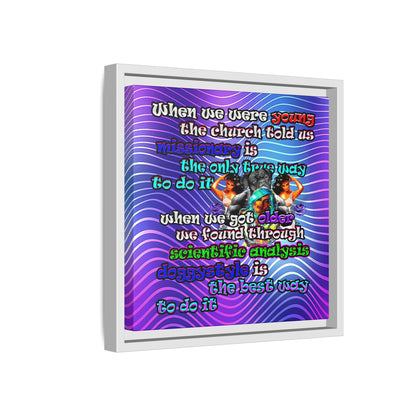 doggystyle - framed canvas art (purple wave)