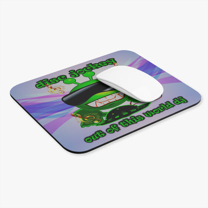 disc jockey - Mouse Pad (Rectangle) (light blue-pink wave)
