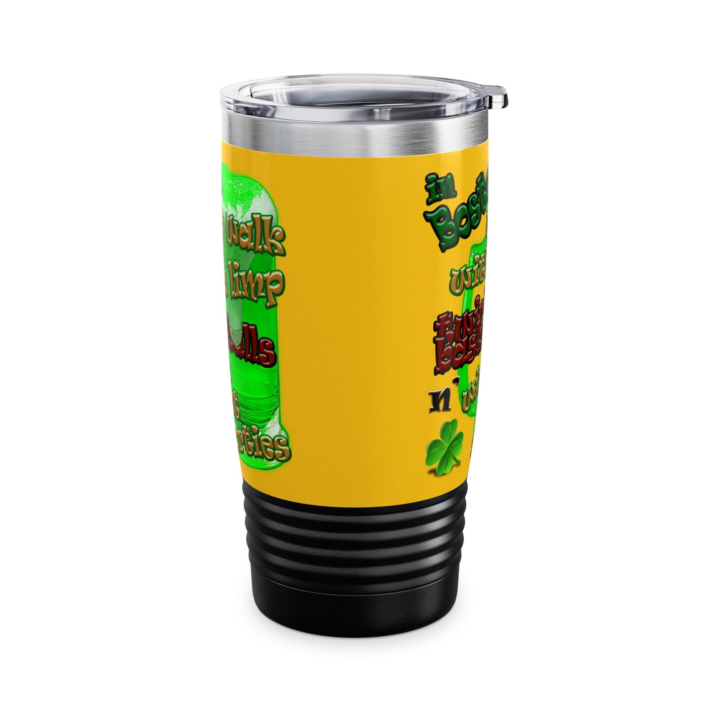 celtics logo - Ringneck Tumbler, 20oz (yellow)