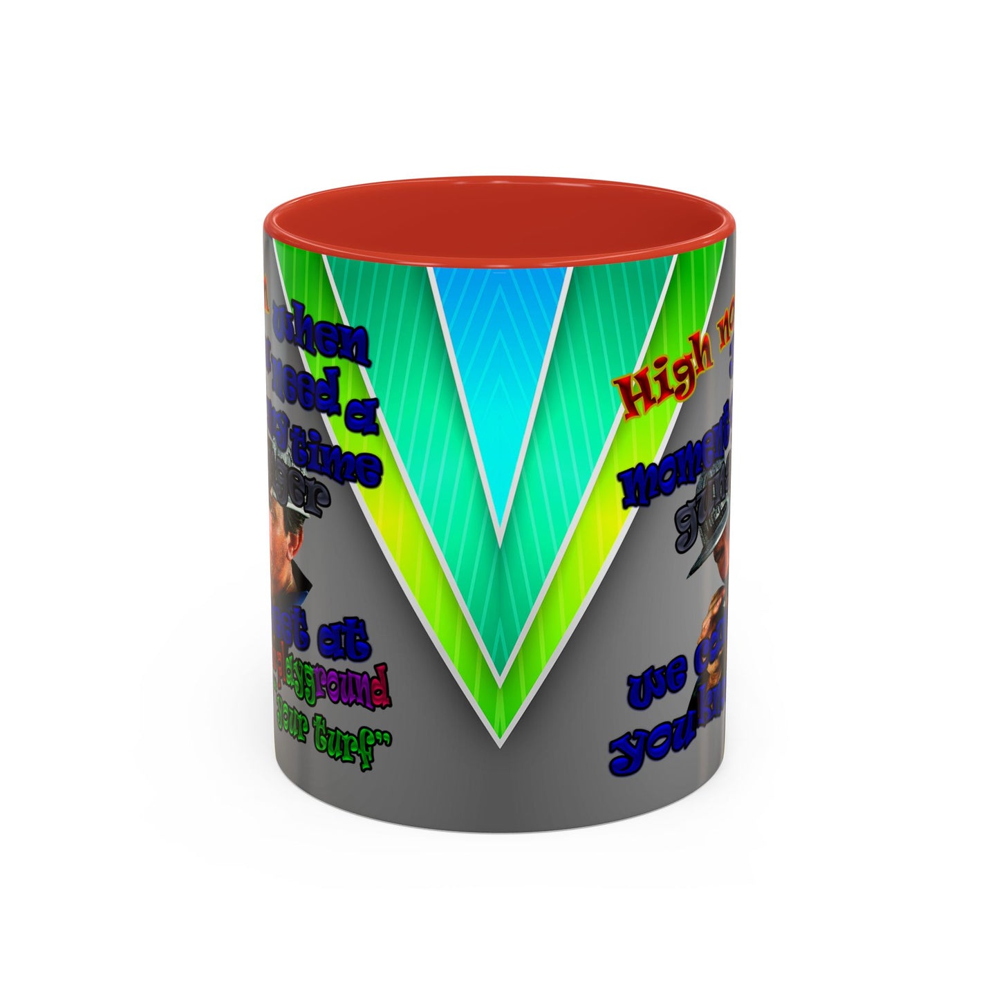high noon - Accent Mug (rainbow split)