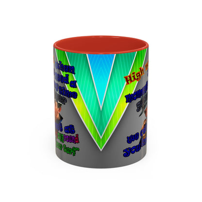 high noon - Accent Mug (rainbow split)