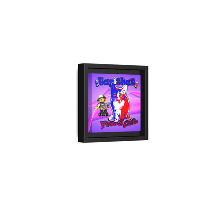 tag that - framed canvas art (purple-pink wave)