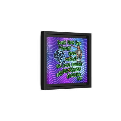 og - framed canvas art (purple wave)