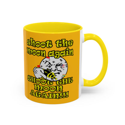 shoot the moon again - Accent Mug (yellow)