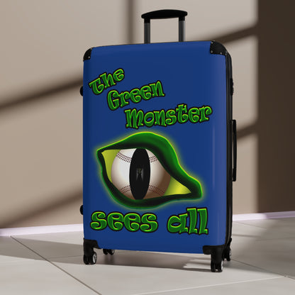 green monster - Suitcase (dark blue)