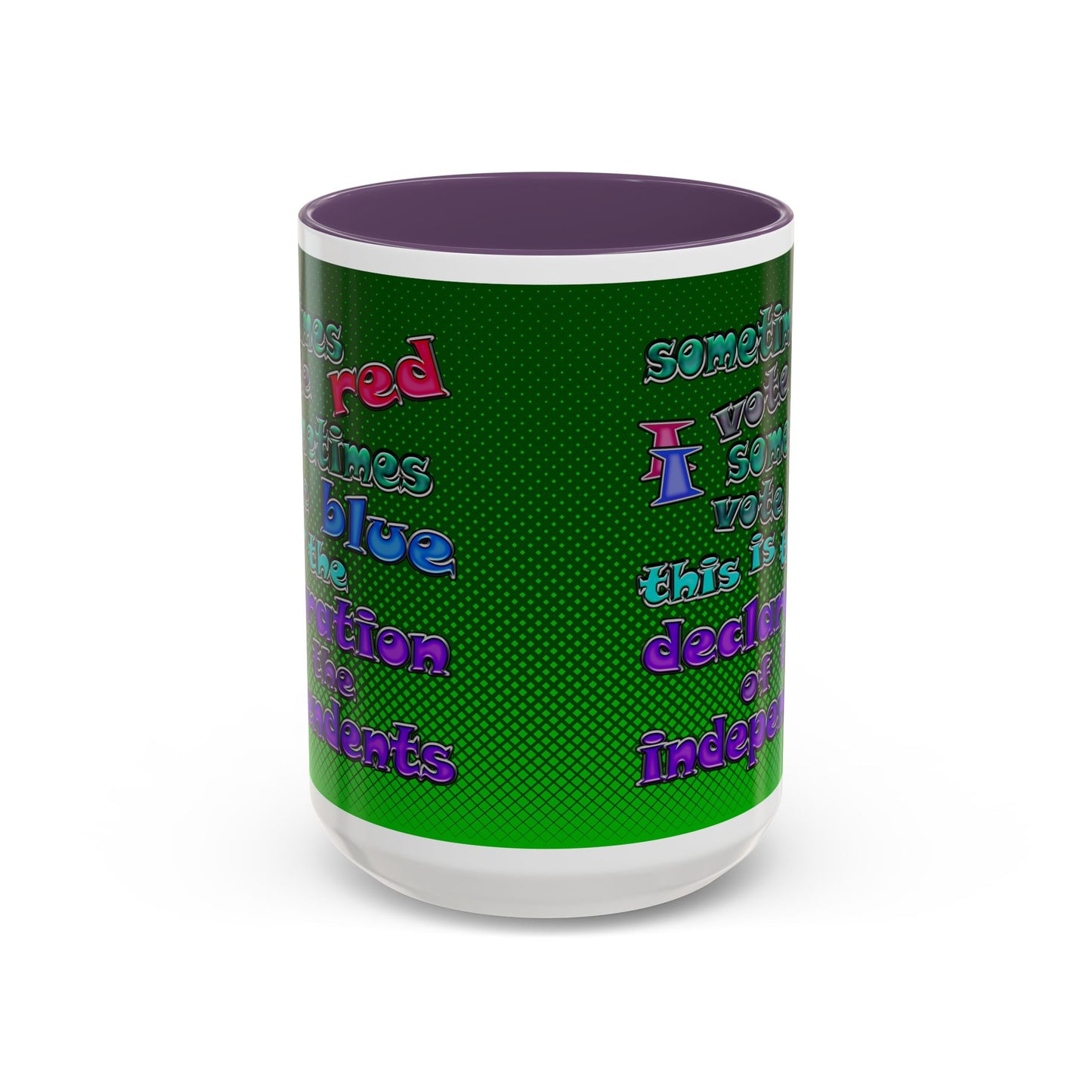 declaration of the independents - Accent Mug (logo green)