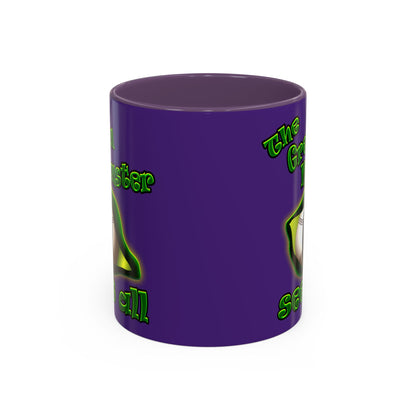 green monster - Accent Mug (purple)