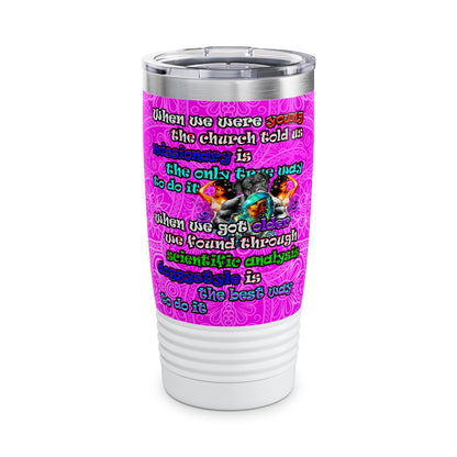 doggystyle - Ringneck Tumbler, 20oz (pink swirl)