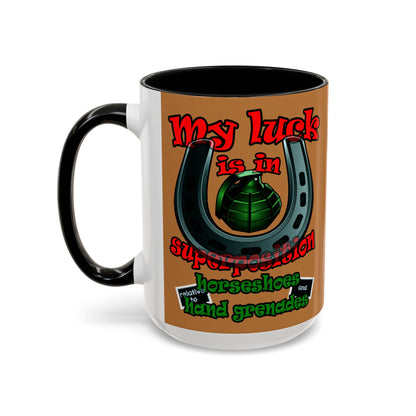 my luck - Accent Mug (light brown)