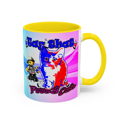 tag that - Accent Mug (light blue-pink wave)