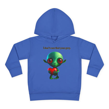 I don't care that your grey - Toddler Pullover Fleece Hoodie