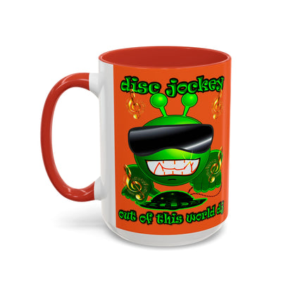 disc jockey - Accent Mug (orange)
