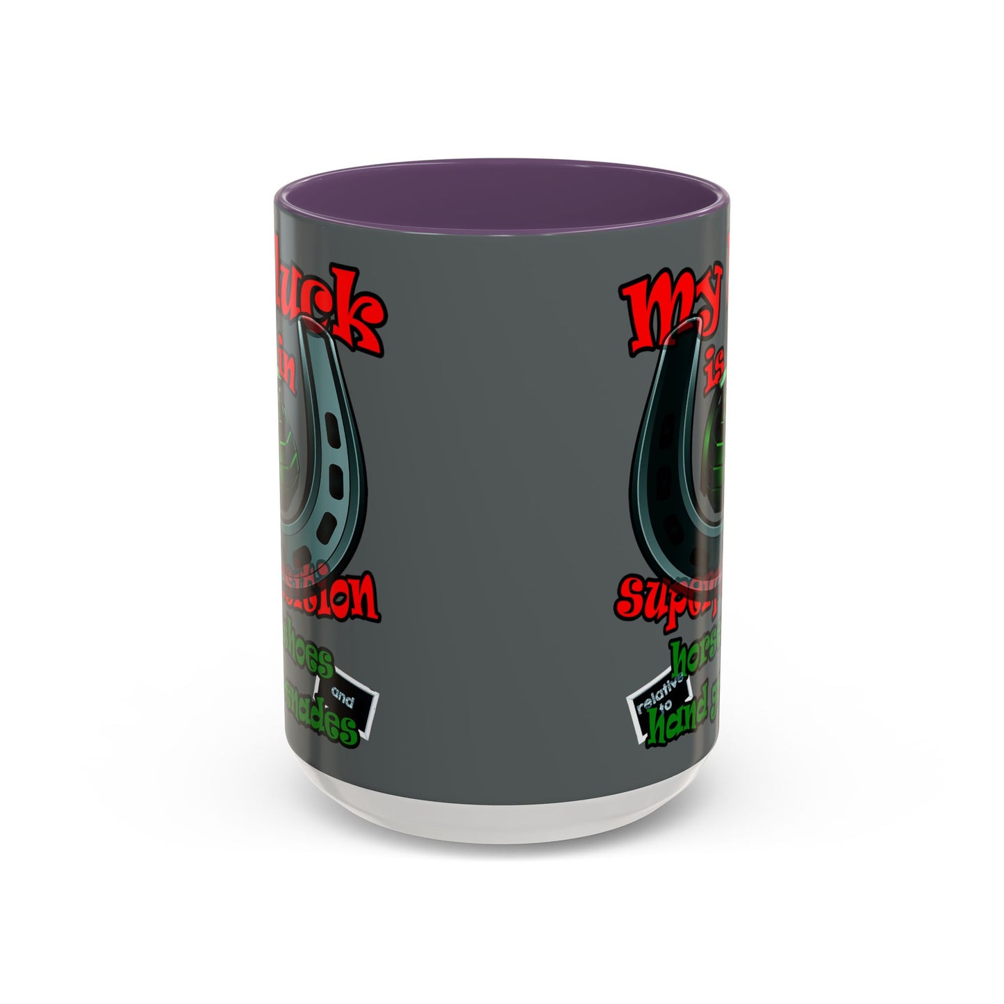 my luck - Accent Mug (dark grey)