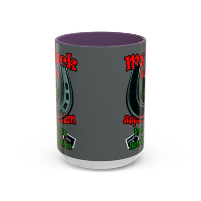 my luck - Accent Mug (dark grey)