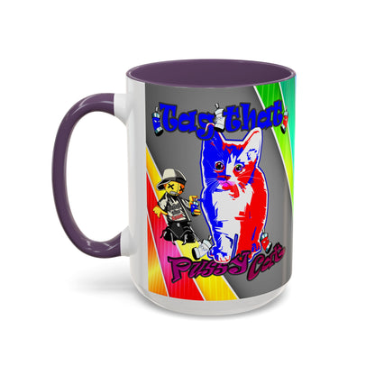 tag that - Accent Mug (rainbow split)