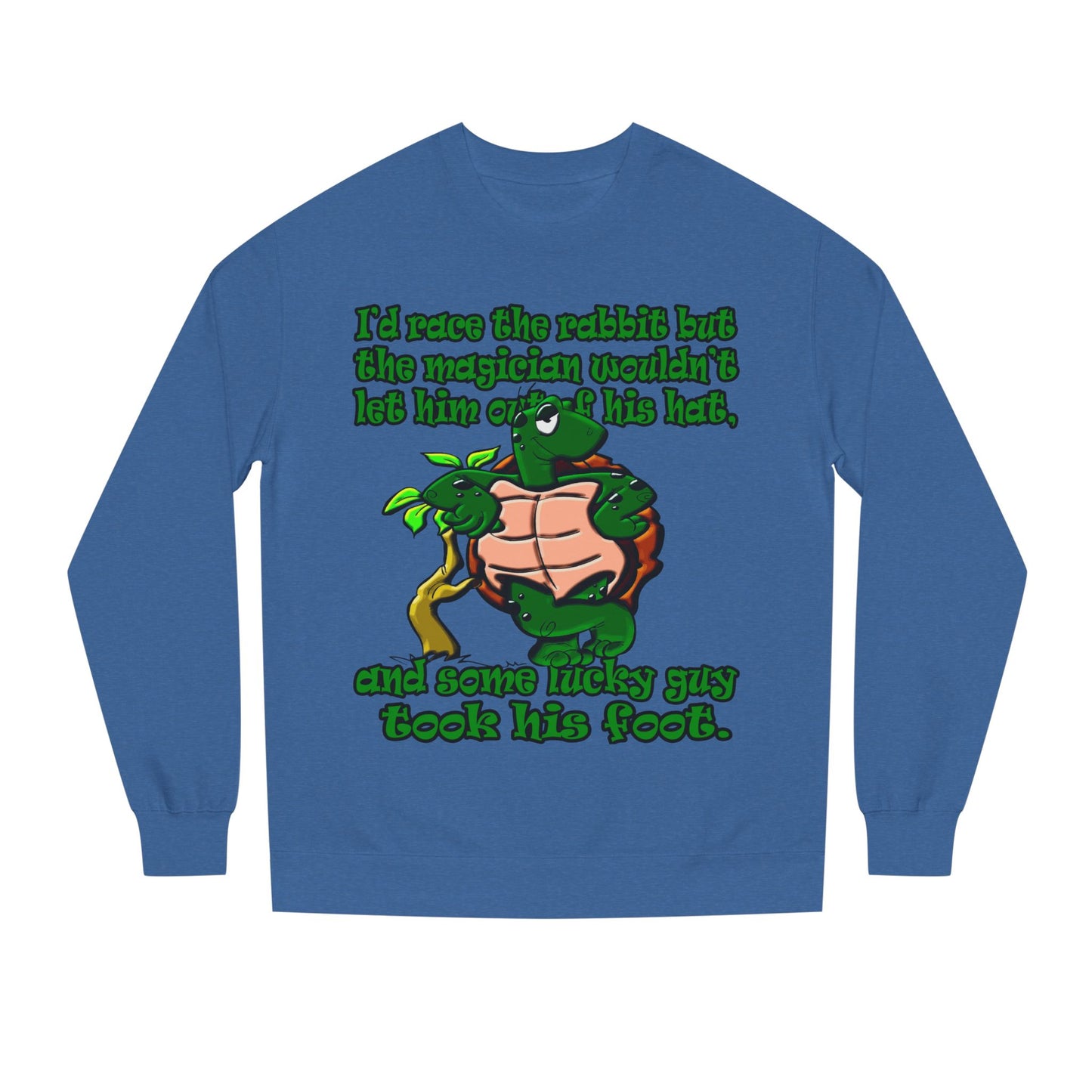 turtle race - Unisex Crew Neck Sweatshirt