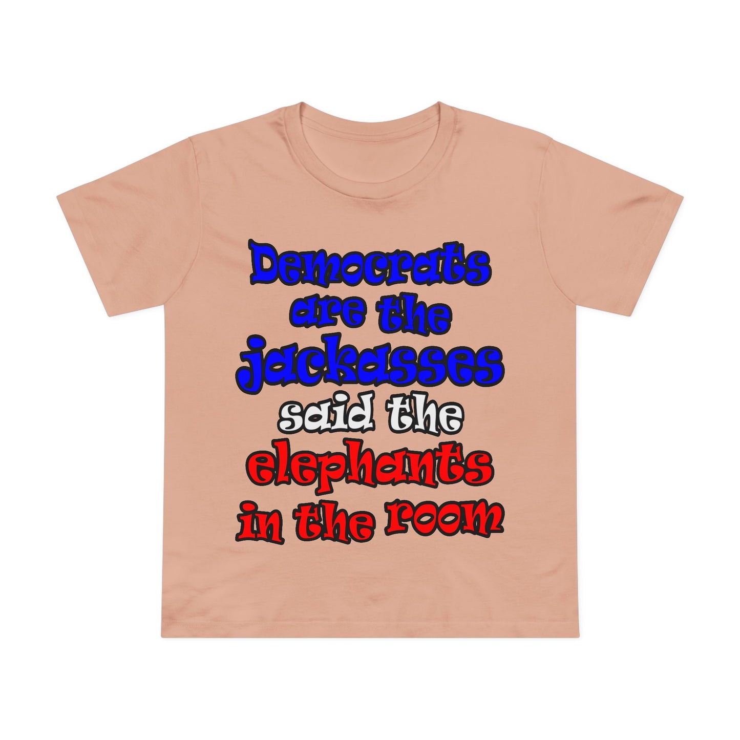 donkeys and elephants - Women’s Maple Tee