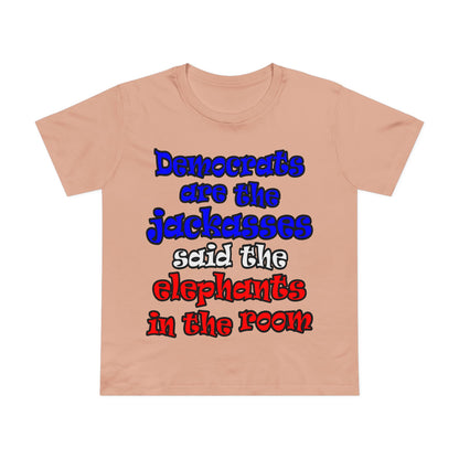 donkeys and elephants - Women’s Maple Tee