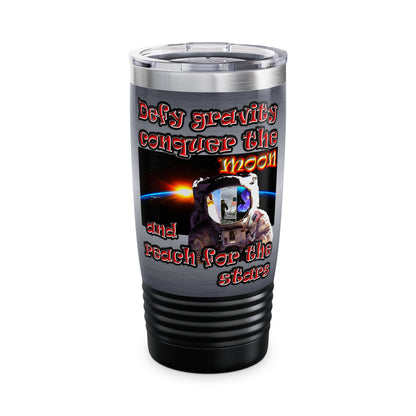 defy conquer reach - Ringneck Tumbler, 20oz (brushed nickel)