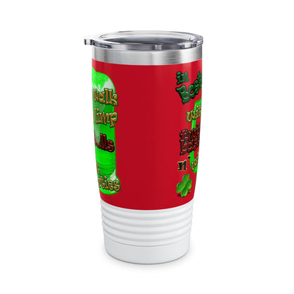 celtics logo - Ringneck Tumbler, 20oz (dark red)