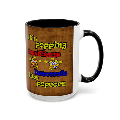 popping like popcorn - Accent Mug (brown papyrus)