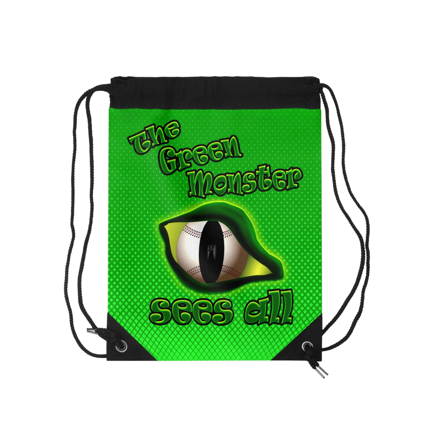 green monster - Drawstring Bag (logo green)