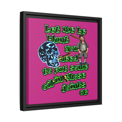 og - framed canvas art (pink)