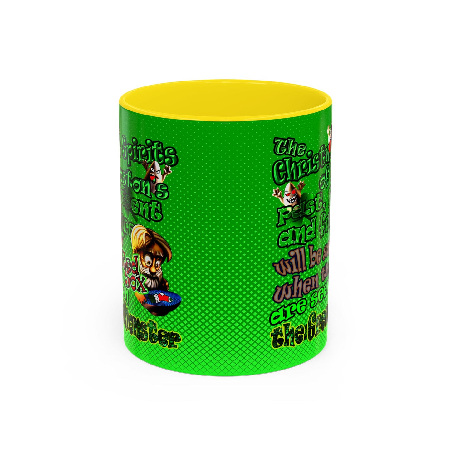 christmas spirits of boston - Accent Mug (logo green)