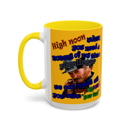 high noon - Accent Mug (yellow)