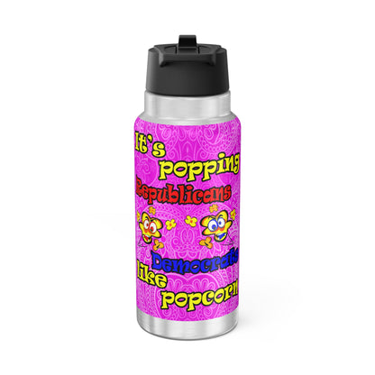 popping like popcorn - Gator Tumbler, 32oz  (pink swirl)