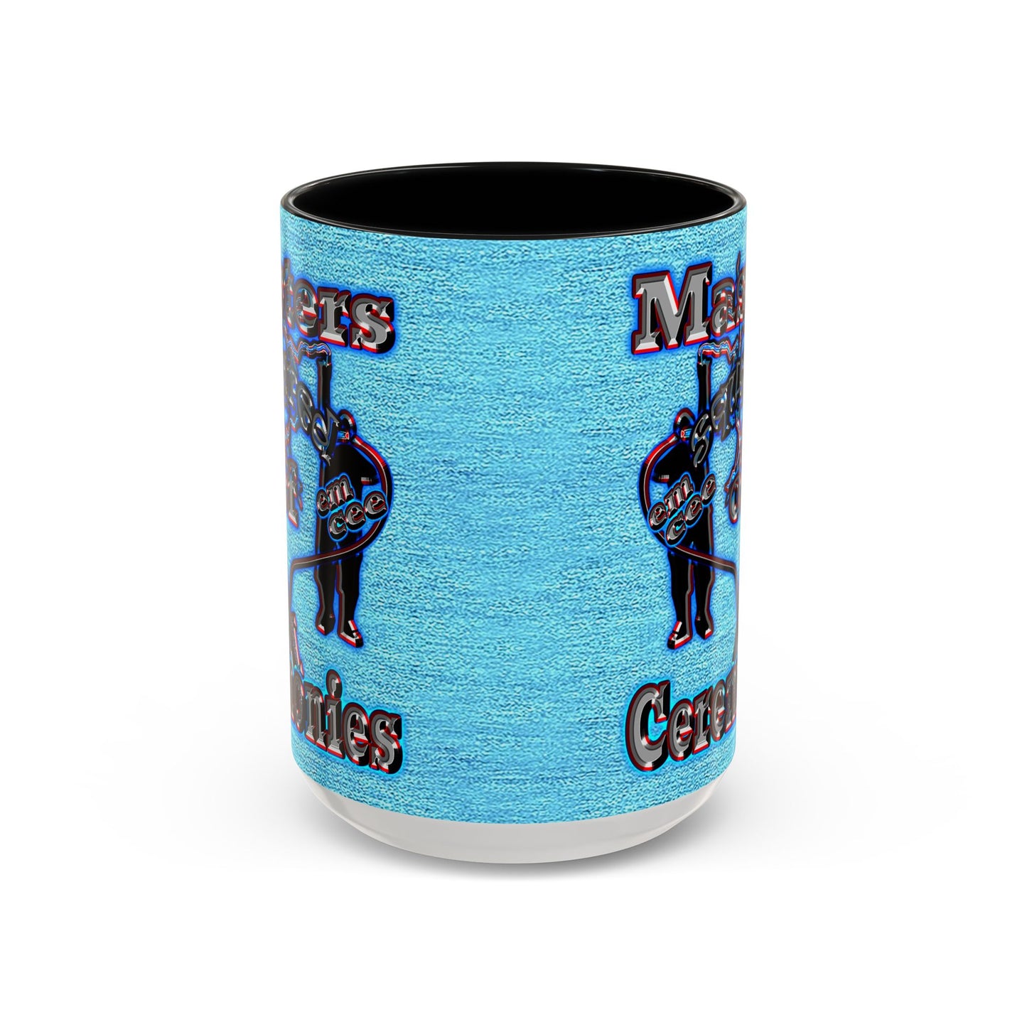 em cee squared - Accent Mug (faded dark blue)