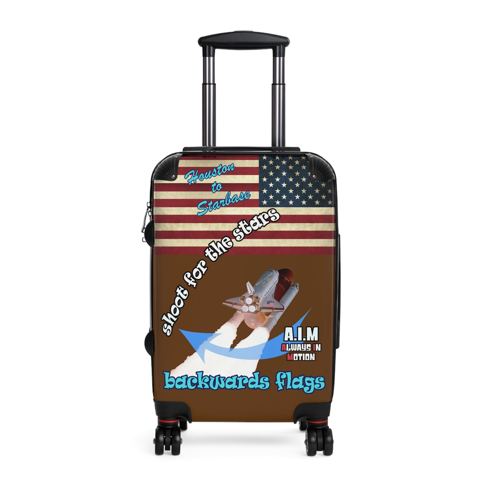 shoot for the stars - Suitcase (brown)