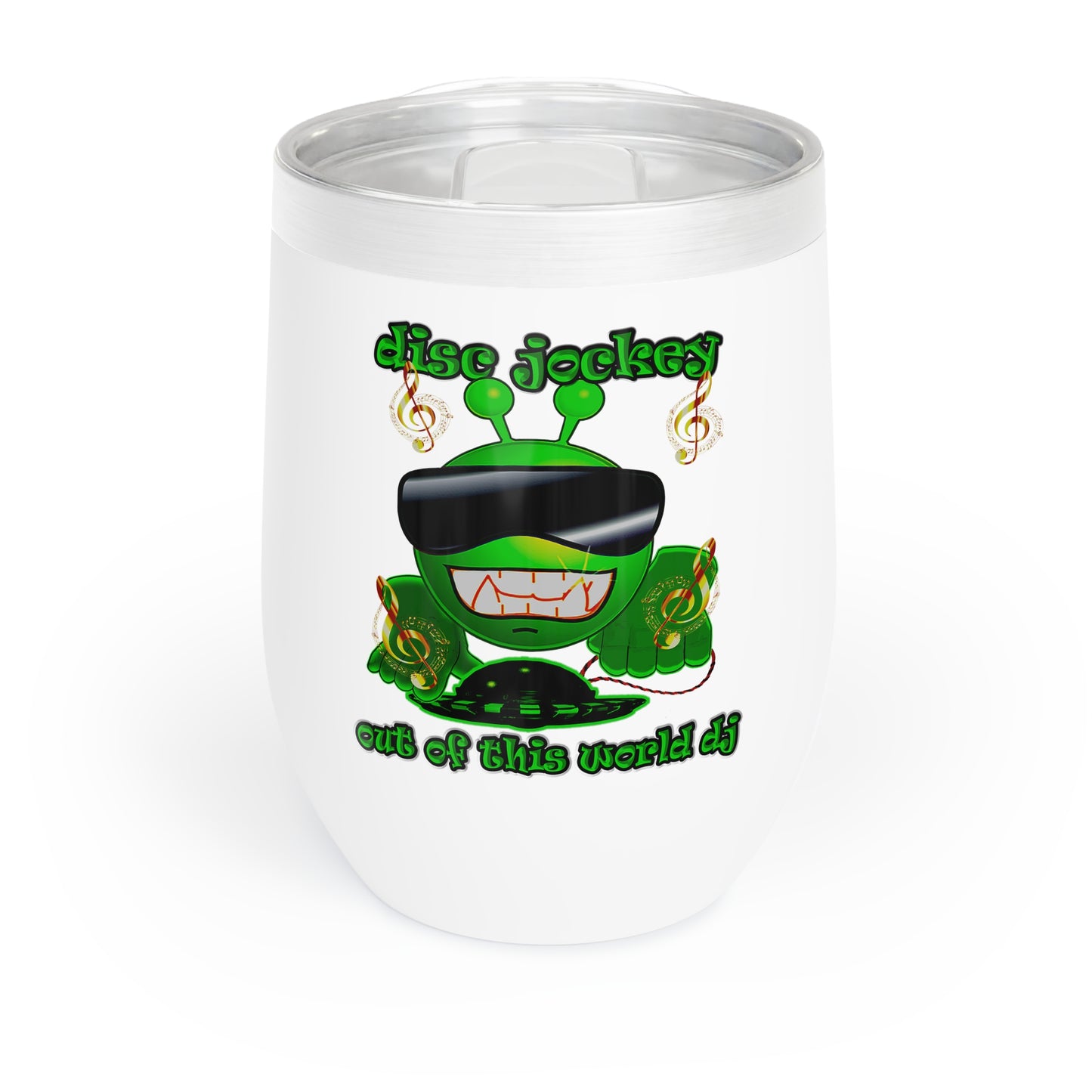 disc jockey - Chill Wine Tumbler