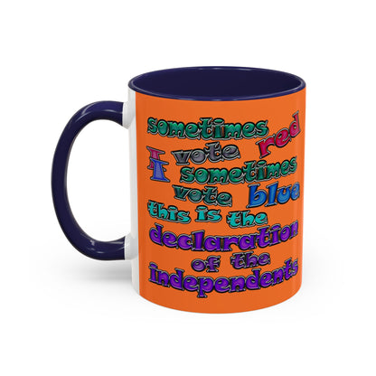 declaration of the independents - Accent Mug (crusta)