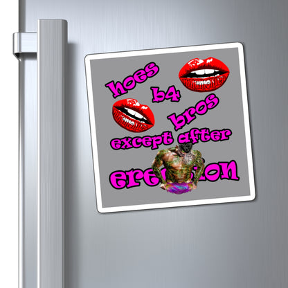 hoes b4 bros - Magnets - (grey)